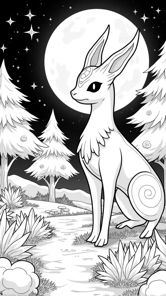 pokemon moon coloring pages